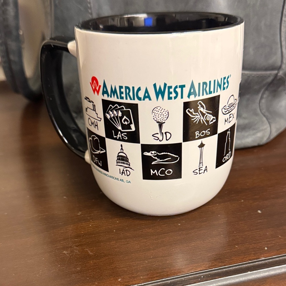 America West Airline Airport Mug
